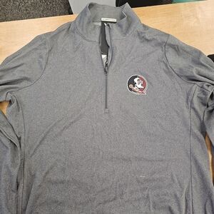 Antigua Women's Classic Gray Pullover Florida State Seminoles
